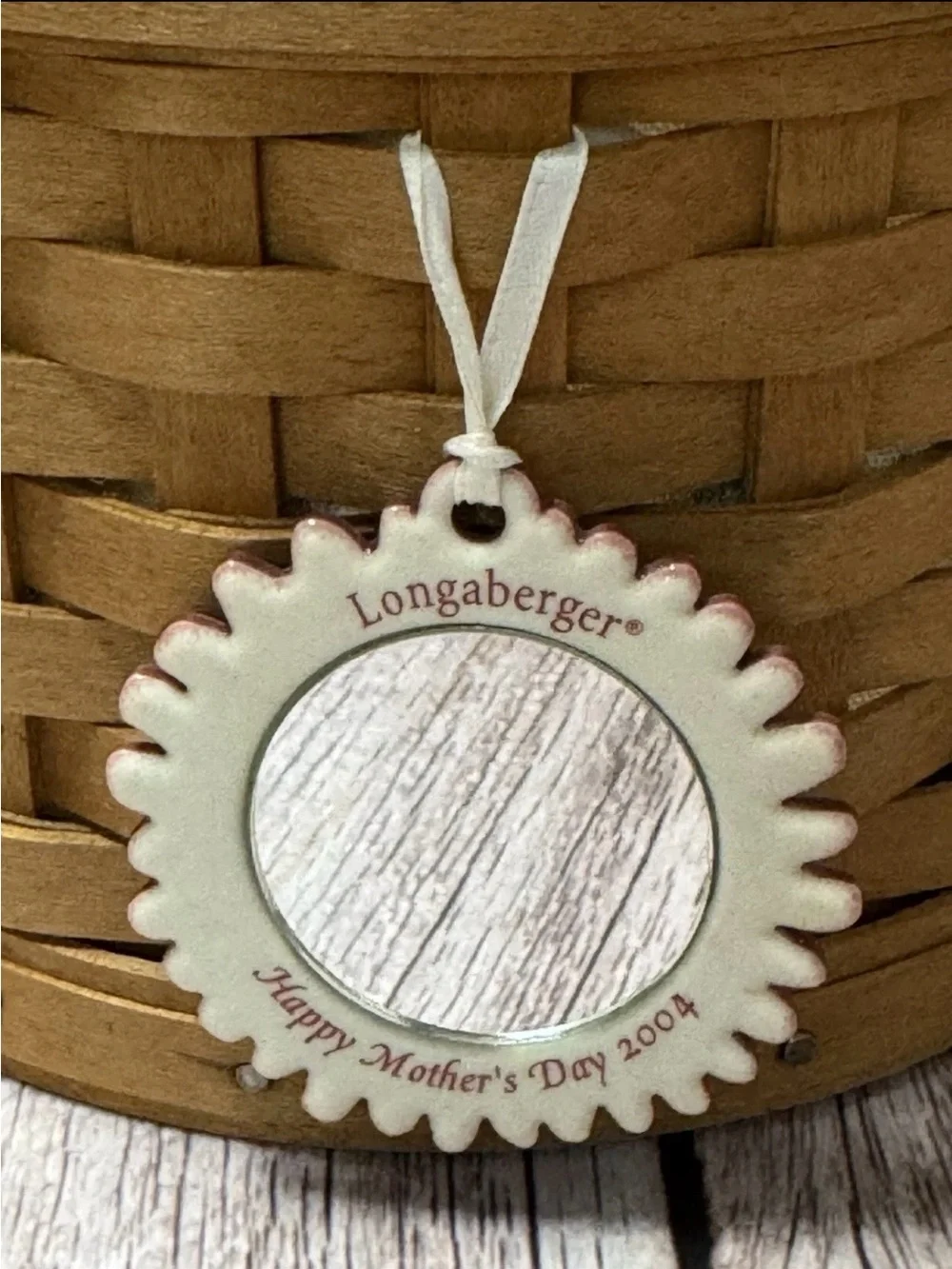 LONGABERGER 2004 Mother’s Day Essentials Basket Liner, Protector, Tie-on